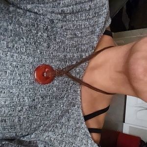 Brown "Jade" Necklace